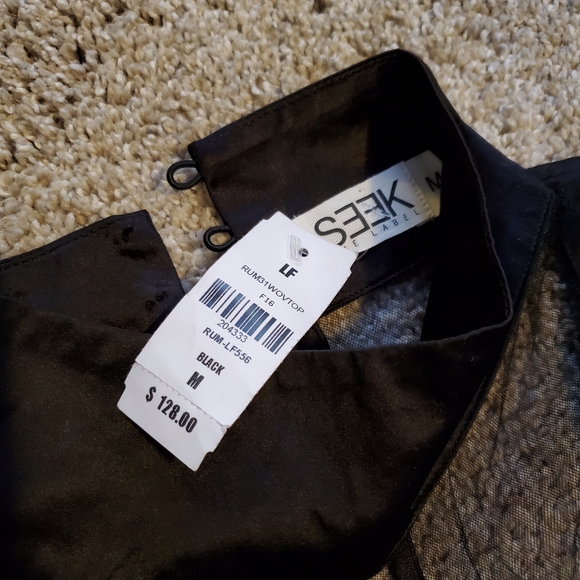 NWT Seek the Lable black top sheer sz M - Picture 4 of 4